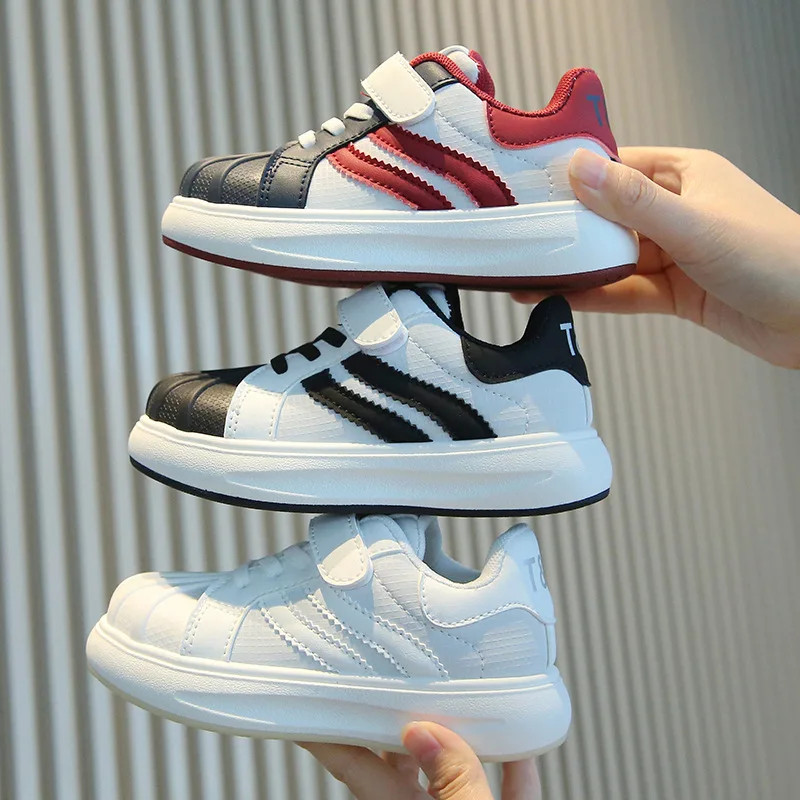 Fashion Girls' Shoes 2026Spring New Boys' Casual Board Shoes Comfort Anti Slip Kids Sneakers Simple Versatile Girls Campus Shoes