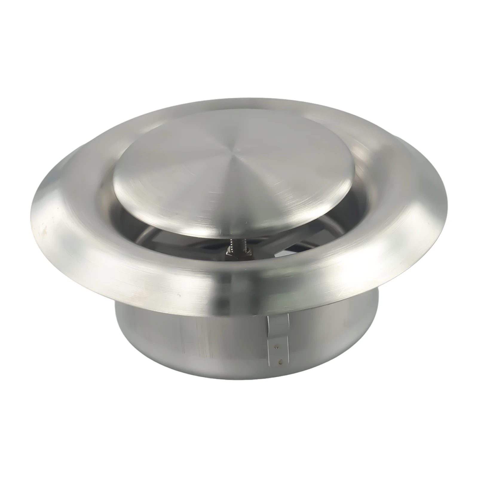 Air Outlet Stainless Steel Vent HVAC Parts Accessories Outlet Silver Wall Air Vent Exhaust Grille Fresh Air Outlet 100 125 150mm