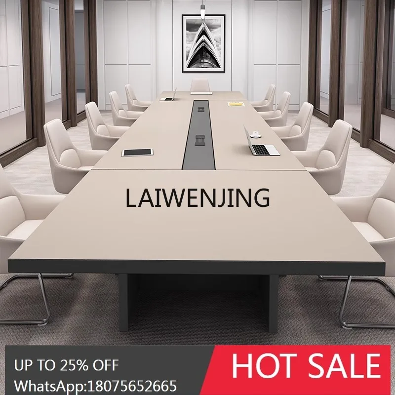 Skin Sense Office Conference Table Simple Modern Large Training Table and Chair Combination