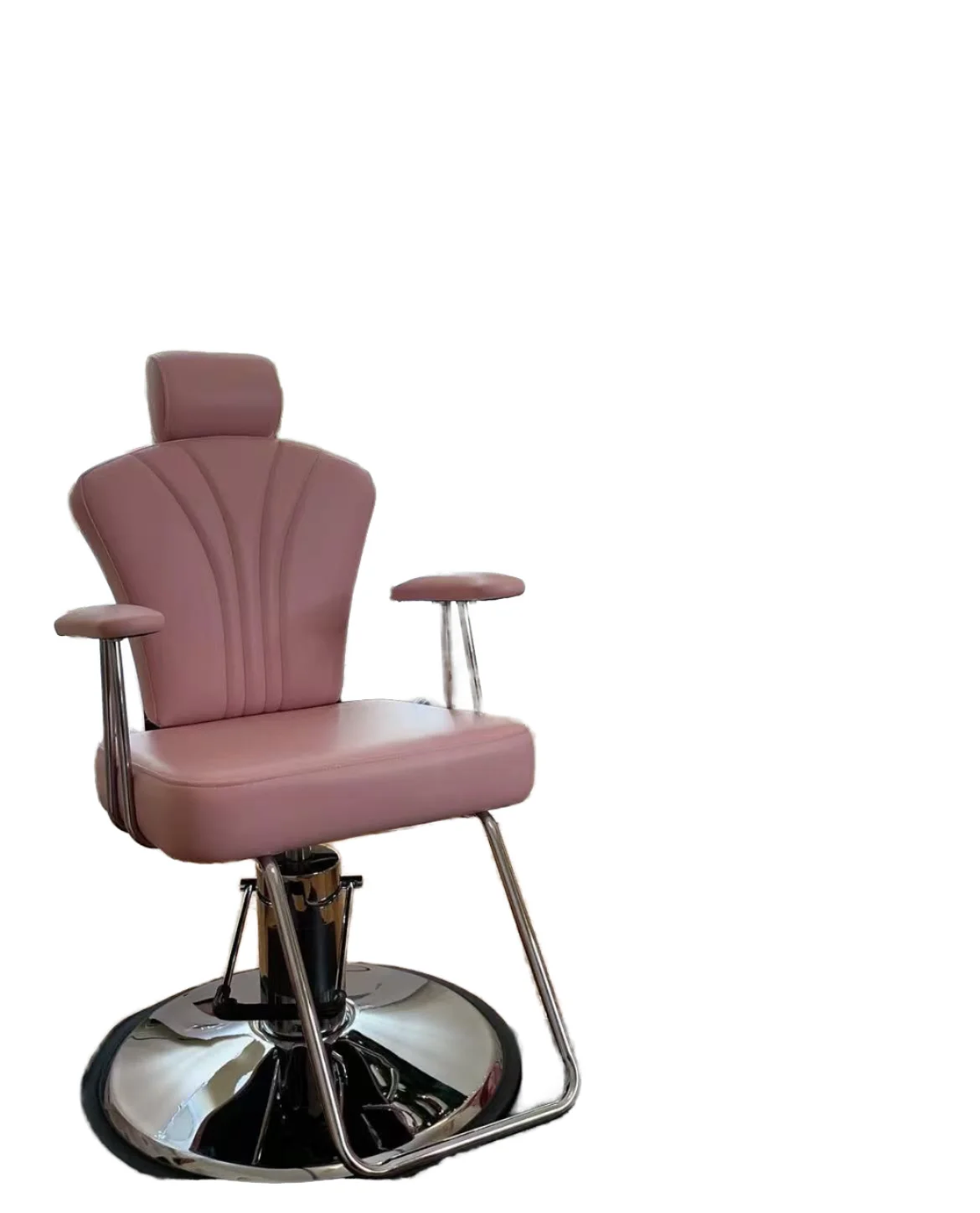 Leather Reclining Beauty Lounge Chair with Adjustable Footrest for Salon & Workshop Modern Design for Hairdressing Nail Styling