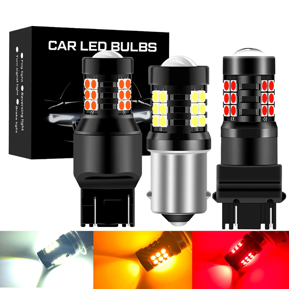 

2X T25 3157 P27/7W P27W 3156 3057 3457 4157 T20 7440 7443 W21W WY21W W21/5W PY21W P21W P21/5W LED Bulb Auto Signal Lamp LED DRL