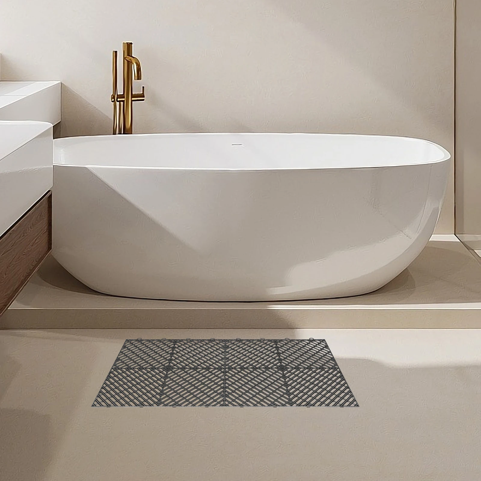 

Tiles Interlocking 55 PCS Black, Drainage Tiles 12x12x0.5 Inches, Deck Tiles Outdoor Floor Tiles, Outdoor Interlocking Tiles