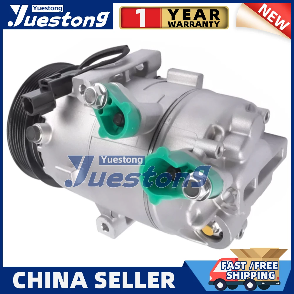 

AC Compressor w Clutch For Kia Forte Forte Hyundai Elantra GT 1.8L 2.0L L4 13-17 97701-A5100 97701A5100 16003794101 1600379410