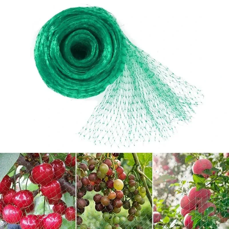 Anti Bird Protection Netting Green Woven Mesh Protect Plants Fruits Flowers Trees Stretch Fencing Durable Net Stops Birds Deer