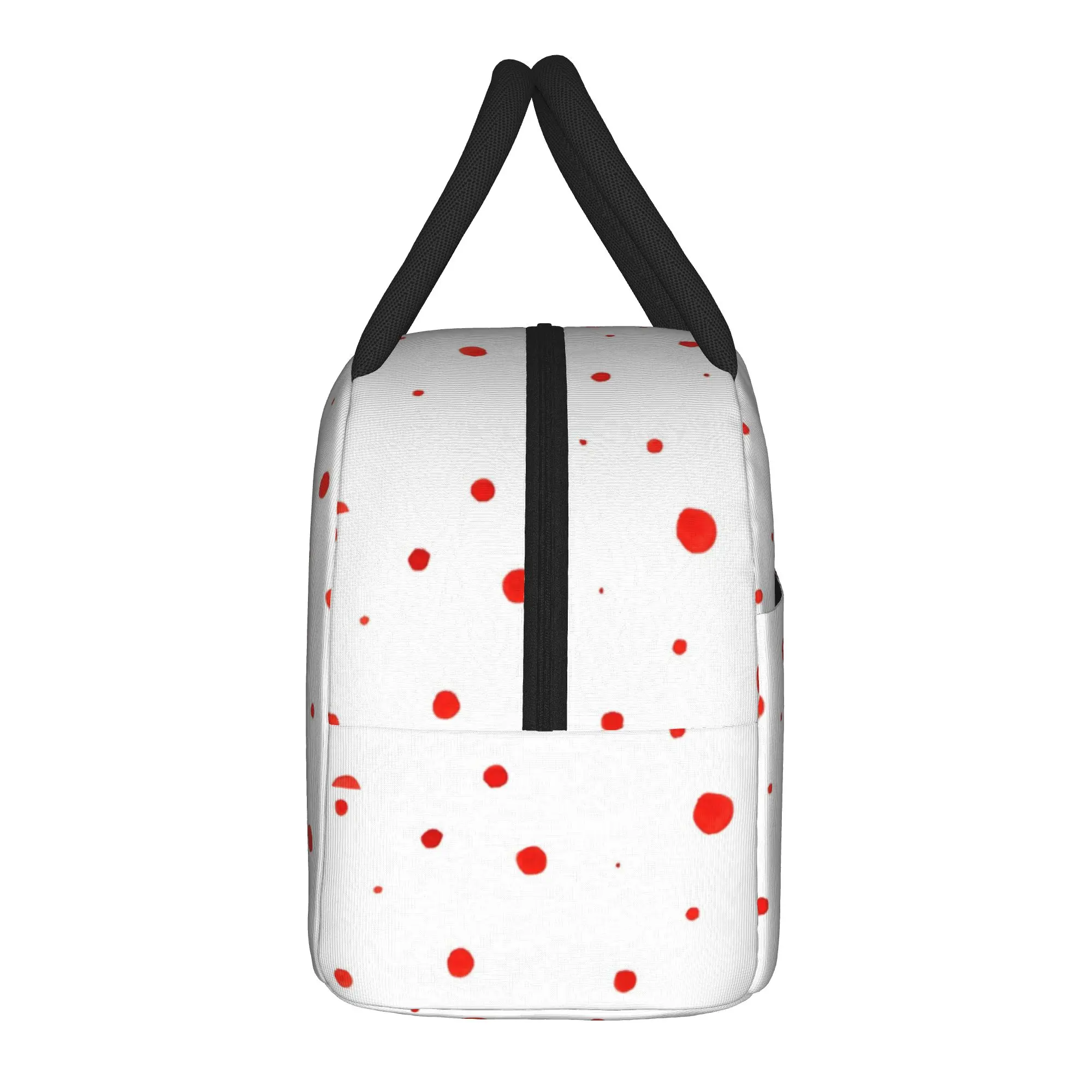 Yayoi Kusama Insulated Lunch Bag Thermal Bag Reusable,Lunch Container Abstract Dots High Capacity Tote Lunch Box Food Handbags