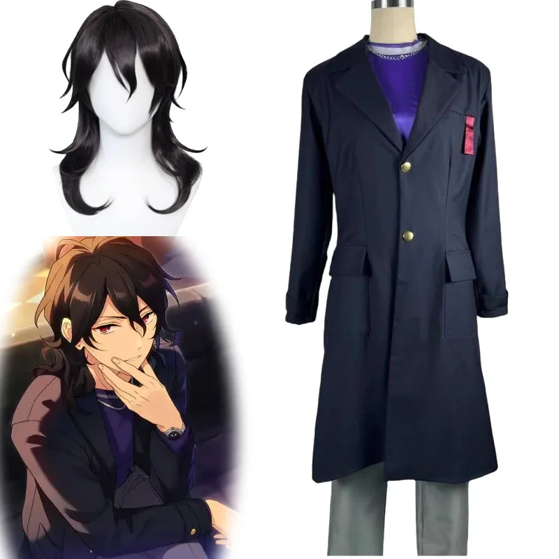 

Ensemble Stars Sakuma Rei Cosplay Costume And Necklace ES2 UNDEAD Vampire Rei Wig Headwear Halloween Anime Clothing