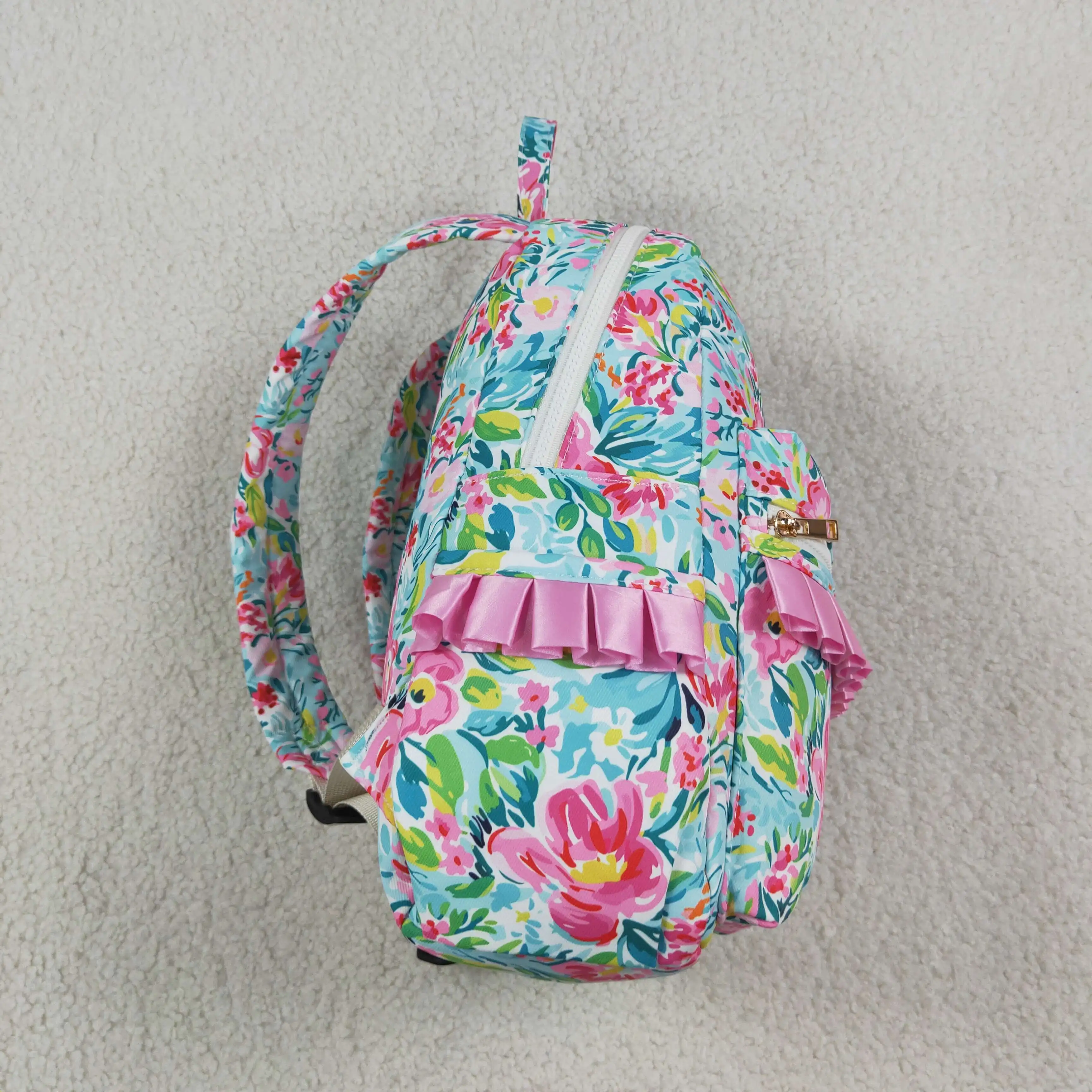 Kids Outdoor Backpack - 도매용 어린이 꽃무늬 야외 휴대용 키즈