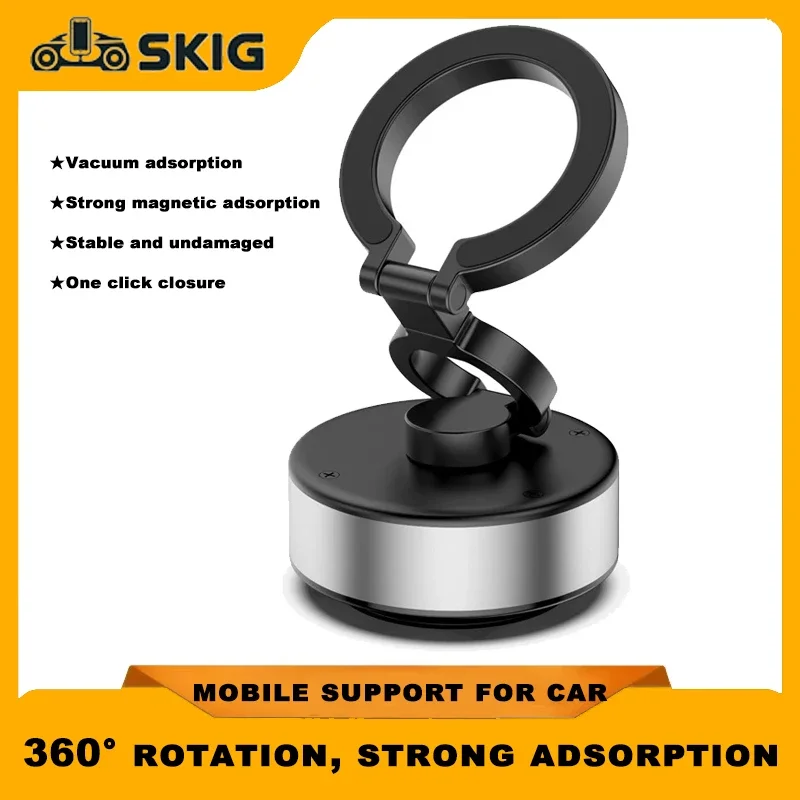 

360°rotatable Vacum Car Holder for IPhone Samsung Xiaomi Magnetic Mount Vacuum Phone Holder Car Accessories Interior Bracket