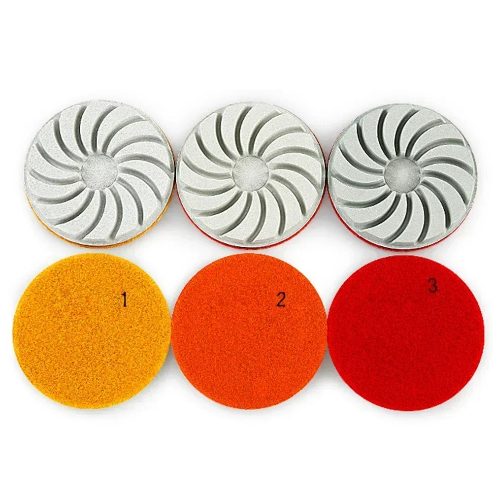 1pc Diamond Polishing Pads 4inch Wet/Dry Granite Concrete Marble Glass Stone Sanding Grinding Pad Polishing Abrasives Tool