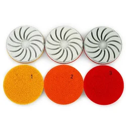 1pc Diamond Polishing Pads 4inch Wet/Dry Granite Concrete Marble Glass Stone Sanding Grinding Pad Polishing Abrasives Tool