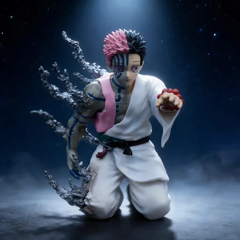 13cm Demon Slayer Figur Akaza Anime Actionfigur PVC Sammelfigur Modell Kinderspielzeug Halloween Geschenke Puppe Dekorationen