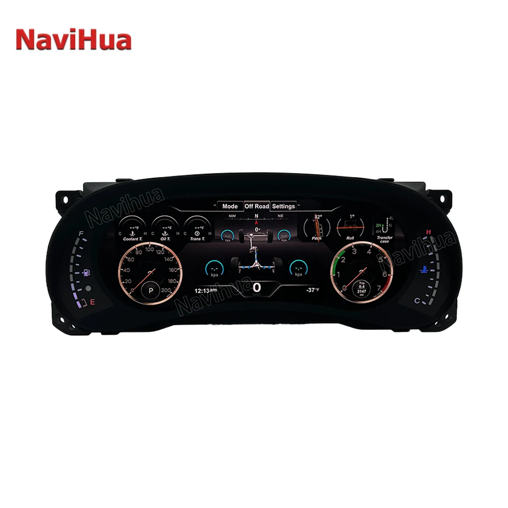 12.3 Inch LCD Screen Car Digital Cluster For Nissan Patrol Y62 Automotive Dashboard Speedometer Monitor Linux Virtual Cockpit