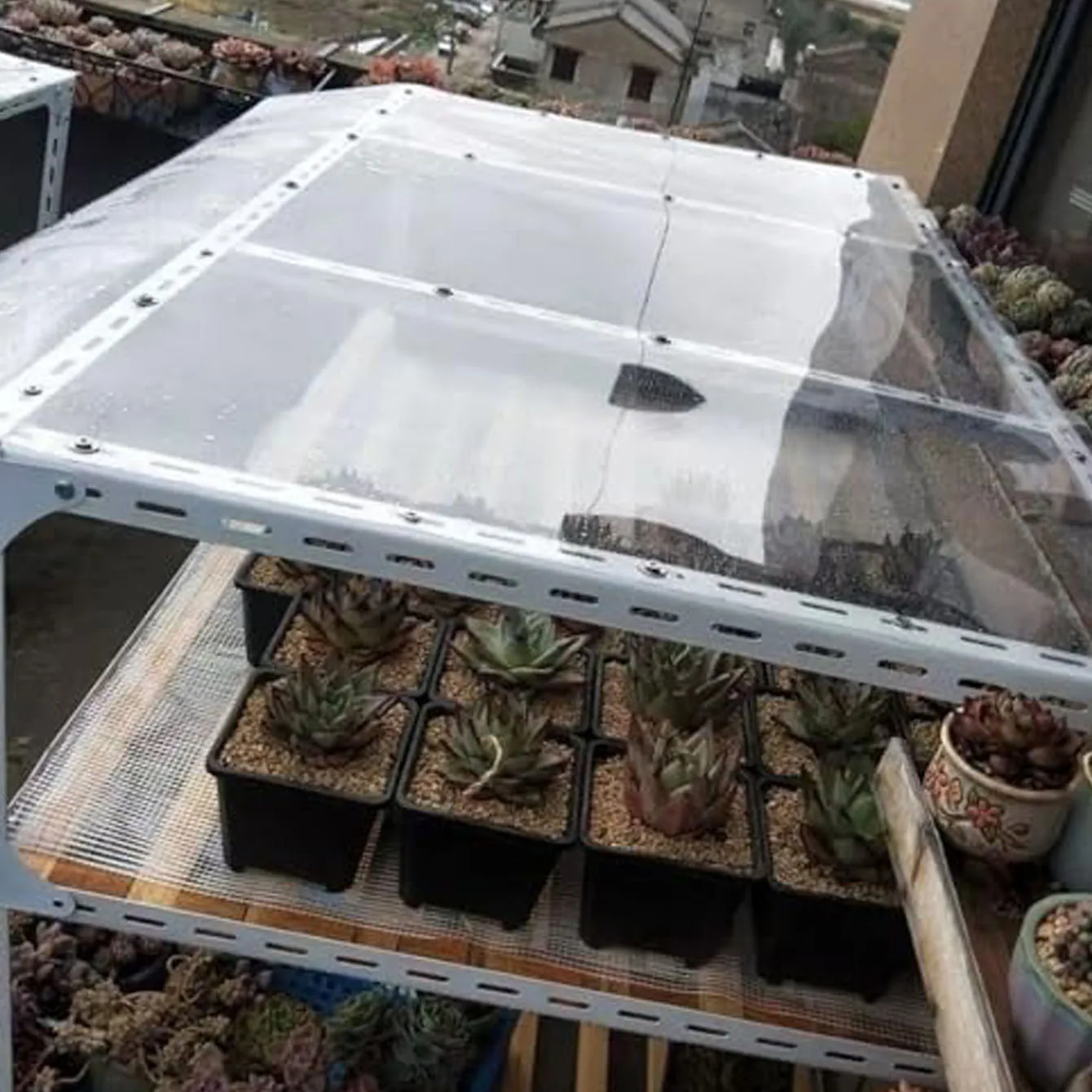 96 inch * 24 inch transparent board rain shelter, invisible transparent plastic board, used for outdoor sunshade, UV protection,