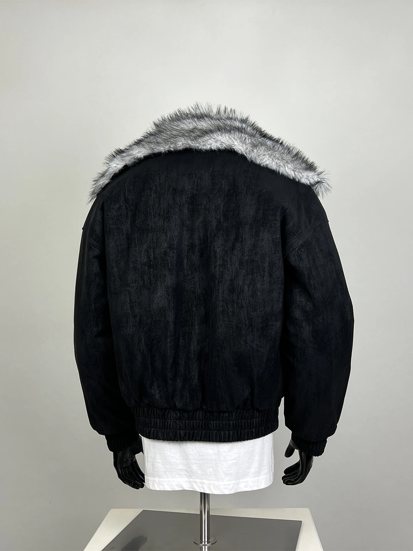 2025 Winter New Parkas Men Women Faux Two-Piece Trendy Solid Color Long Sleeve Coats Masculinity Warm Loose Comfort Chic Parkas