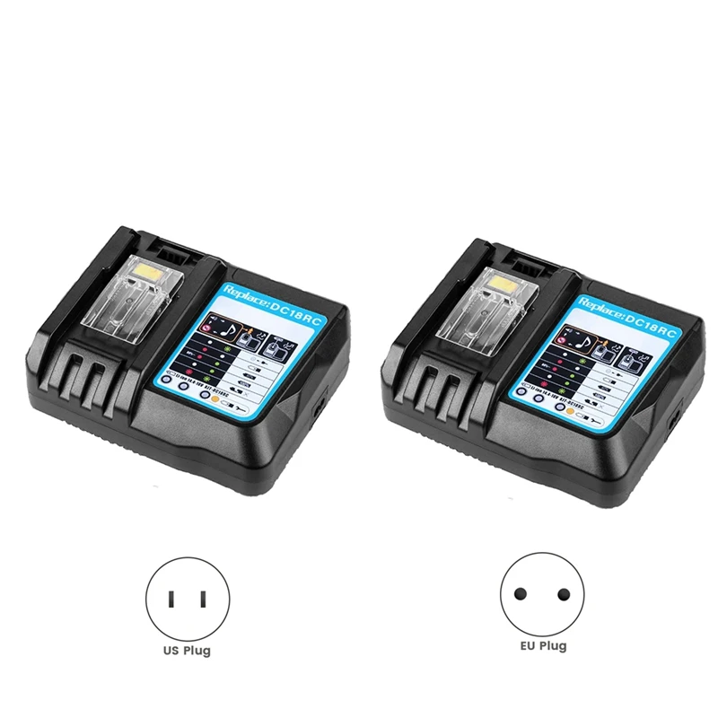 T31C-For  DC18RC Battery Charger With LED Display 14.4V 18V 6AH Bl1830 Bl1430 BL1860 BL1890 Tool Power Charger