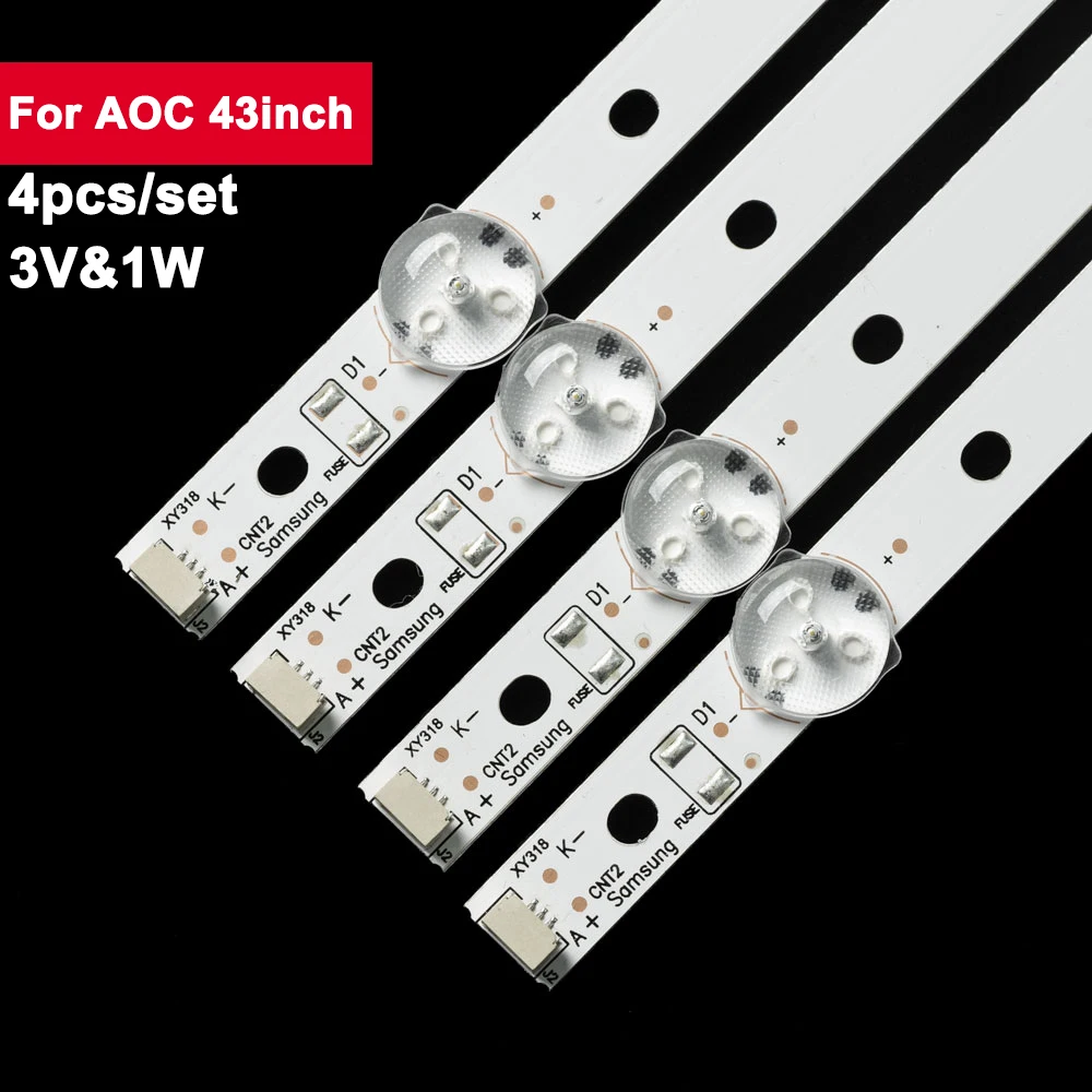 857mm 3V Led Backlight Strips For Samsung UN43J5202 UE43J5202 UE43J5272 GC43D08-ZC22AG-13 14 15 17 23 HV430FHD-NLA 303GC430044 3