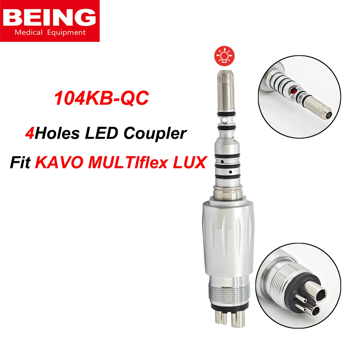 YUSENDENT COXO Coupleur LED Dentaire B2/M4 QD-J 6
