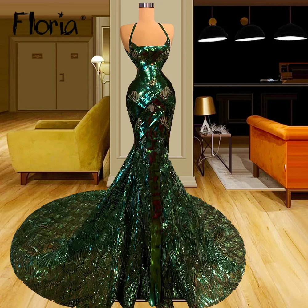 

3 Designs Robes De Soiree for Women Mermaid Long Formal Prom Party Gowns Spaghetti Straps Luxury Celebrity Dresses Dubai Arabic