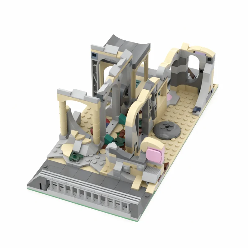 

403pcs MOC Modular Ancient Ruins 8 Streetscape Model Building Blocks Construction Toy Christmas Gifts DIY Creative Idea Assemble