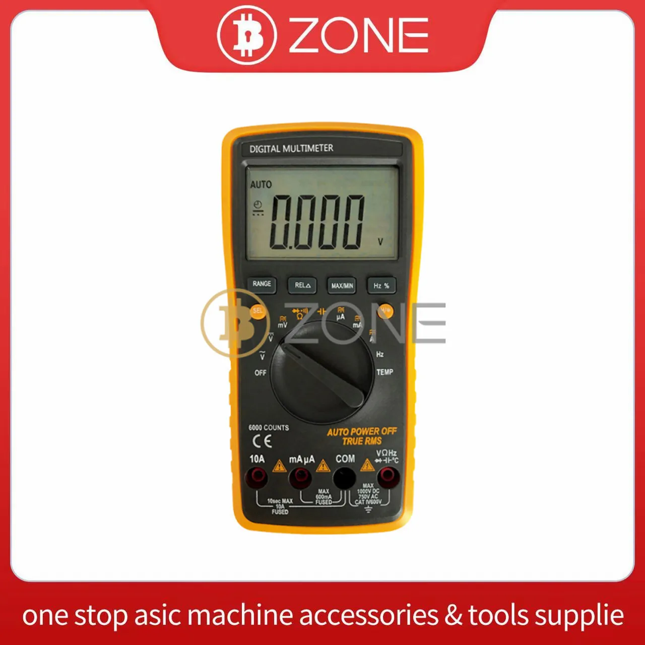 Geevon Digital Multimeter Handheld LCD Display Screen Standard Digital Multimeter Meter Capacitance Frequency Tester