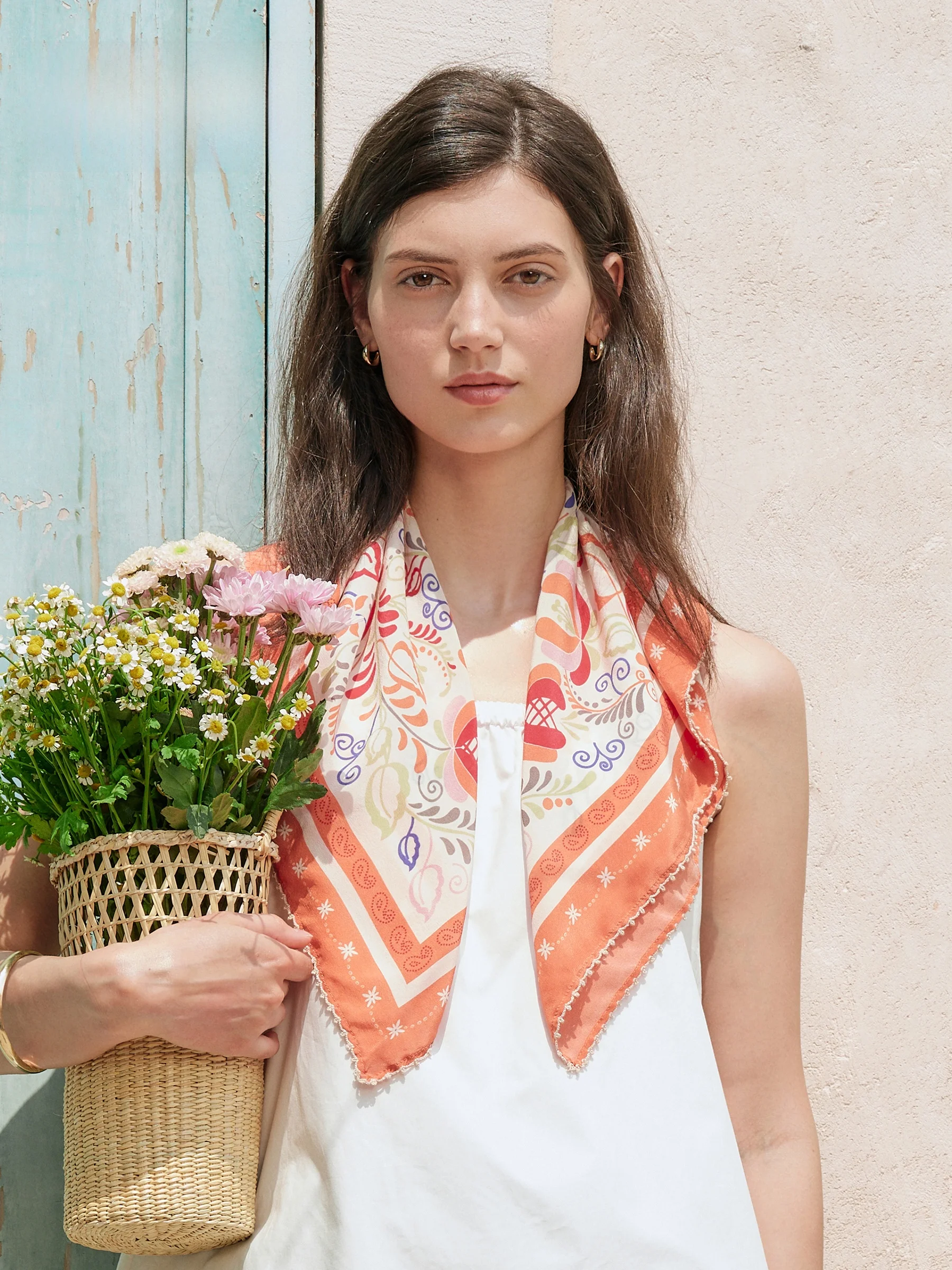elle100-silk-ruffle-scarf-women's-summer-floral-print-square-scarf-real-silk-necktie-gift-box-set-fashion-accessories