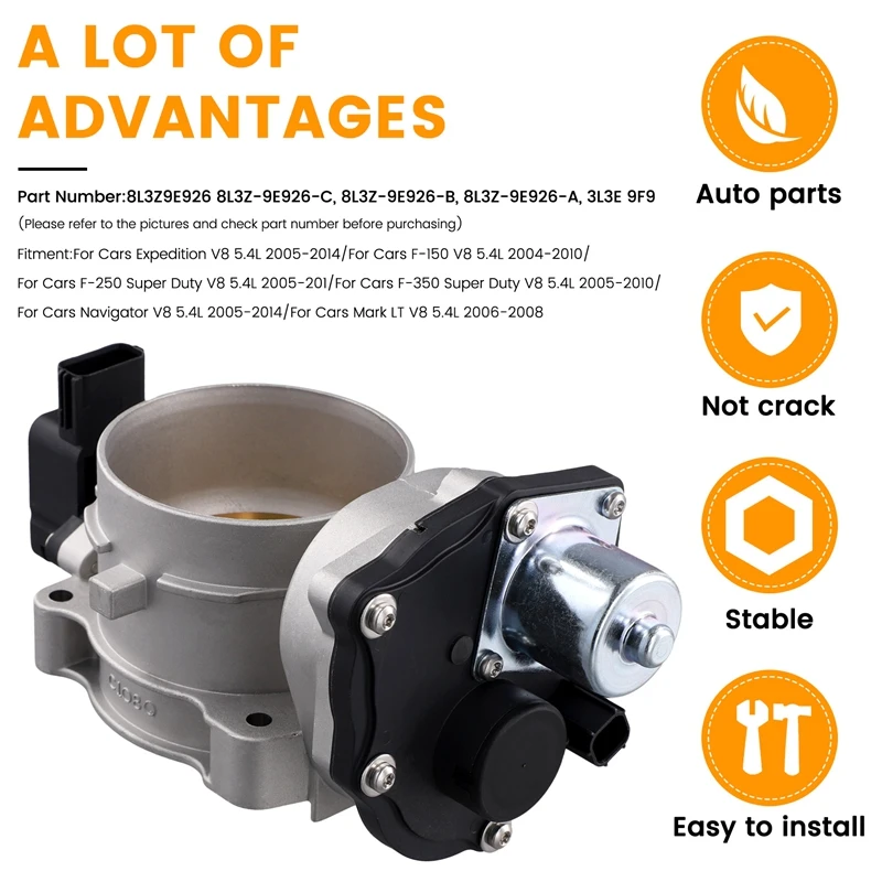 

8L3Z9E926 Car Throttle Body For Ford F150 F250 F350 Expedition Lincoln Navigator Mark V8 5.4L 2004-2015 8L3Z-9E926-C