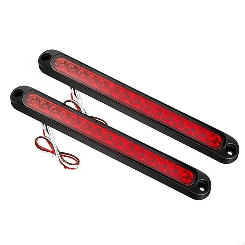 ارتفاع تغلغل ماء مكابح مكابح مصباح فرامل LED سهلة التثبيت 12V-24V #5