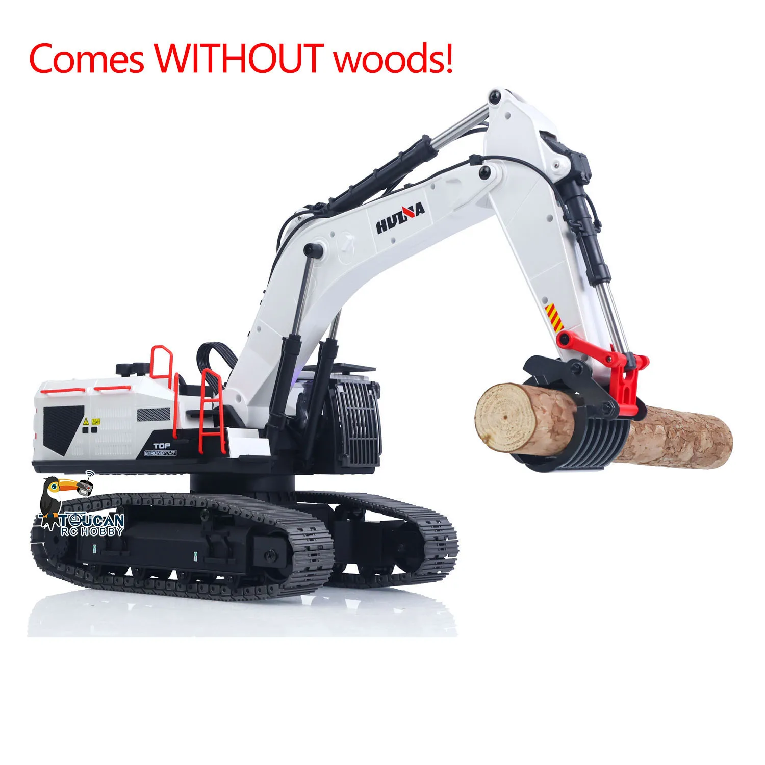 1/14 Metal HUINA 1594 RC Excavator 2.4G Digger Light Sound Collectible Remote Control Engineering Vehicle Assembled and Painted Adults Gifts