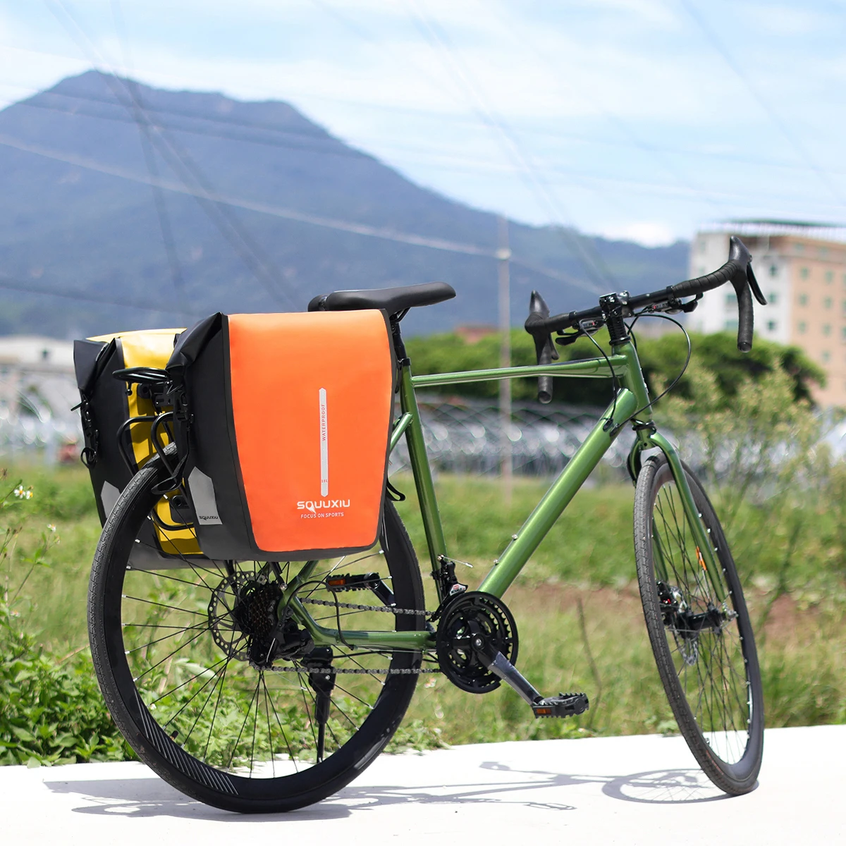 1 Pair Bike Pannier Bag Multi-functional Bicycle Bag Bicycle Rear Seat Trunk Bag Bike Saddle Bag  for Travel Outdoor 2024