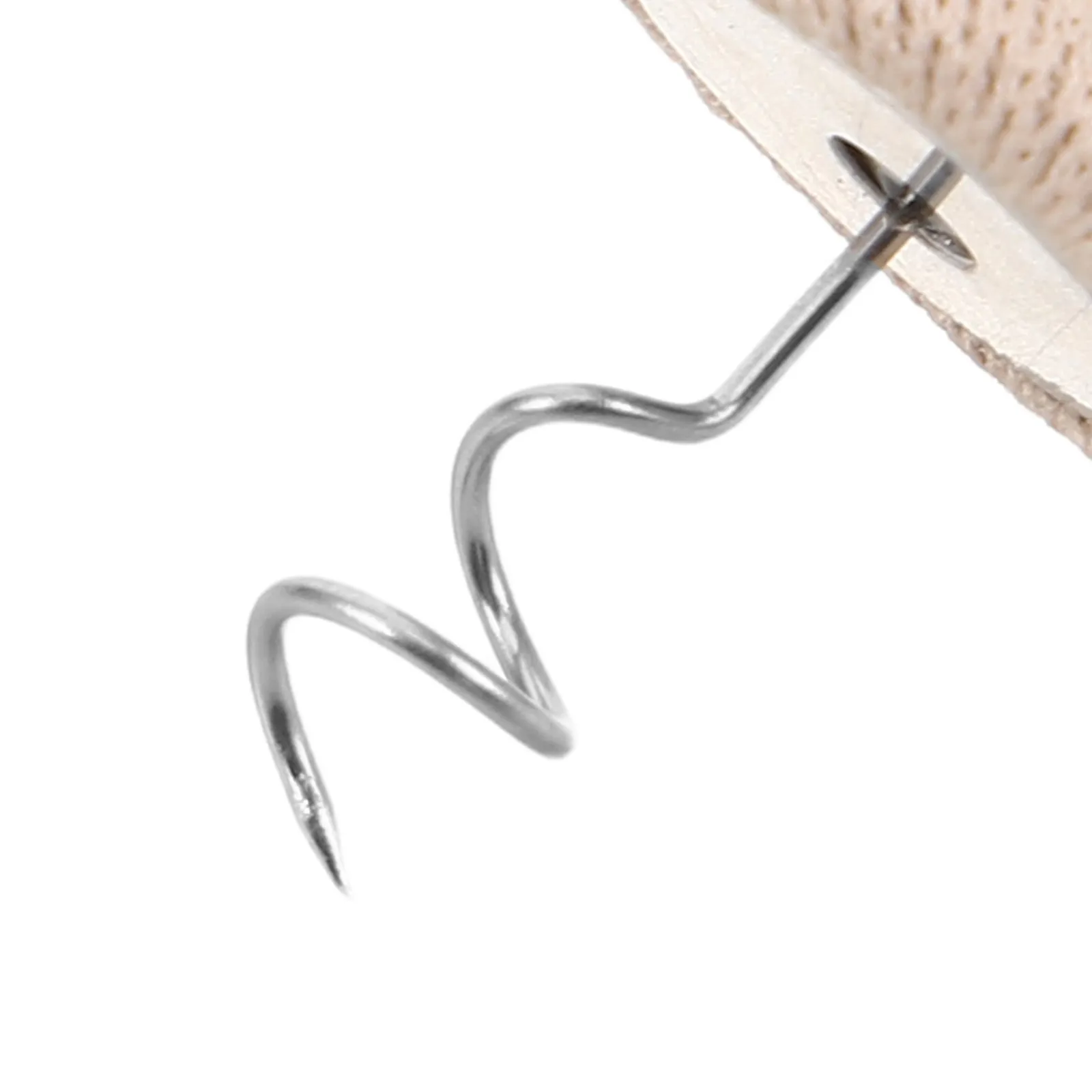 50Pcs Bed Skirt Twist Pins Stainless Steel Spiral Fabric Covered Upholstery Tacks for Slipcovers Sofa Cushions Furniture Dust