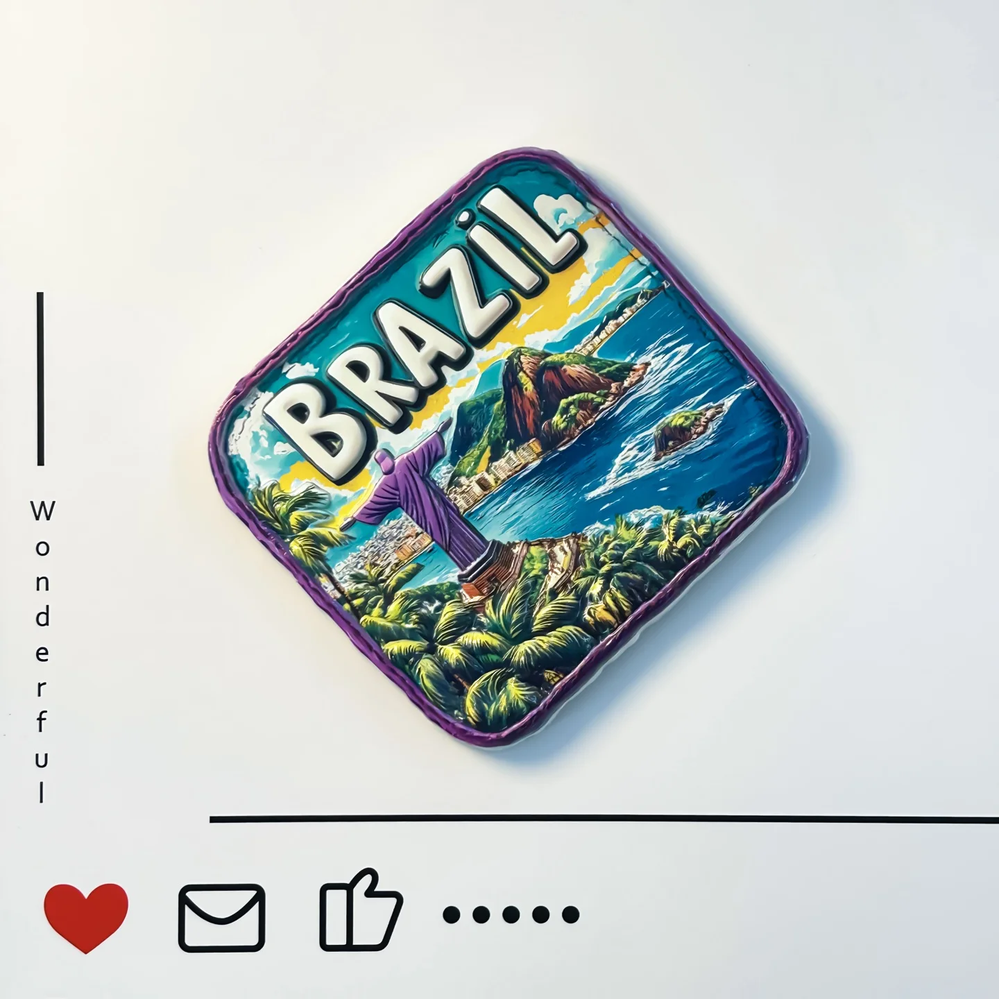 Brazil, Rio de Janeiro, Creative Resin, Corcovado, Tourist Memorial, Giant Statue, Refrigerator Stickers