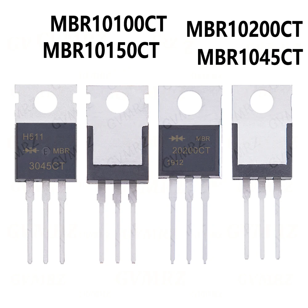 10pcs MBR10100CT MBR10150CT MBR10200CT MBR1045CT MBR1545CT MBR20100CT MBR20150CT MBR20200CT MBR2045CT MBR30100CT TO-220
