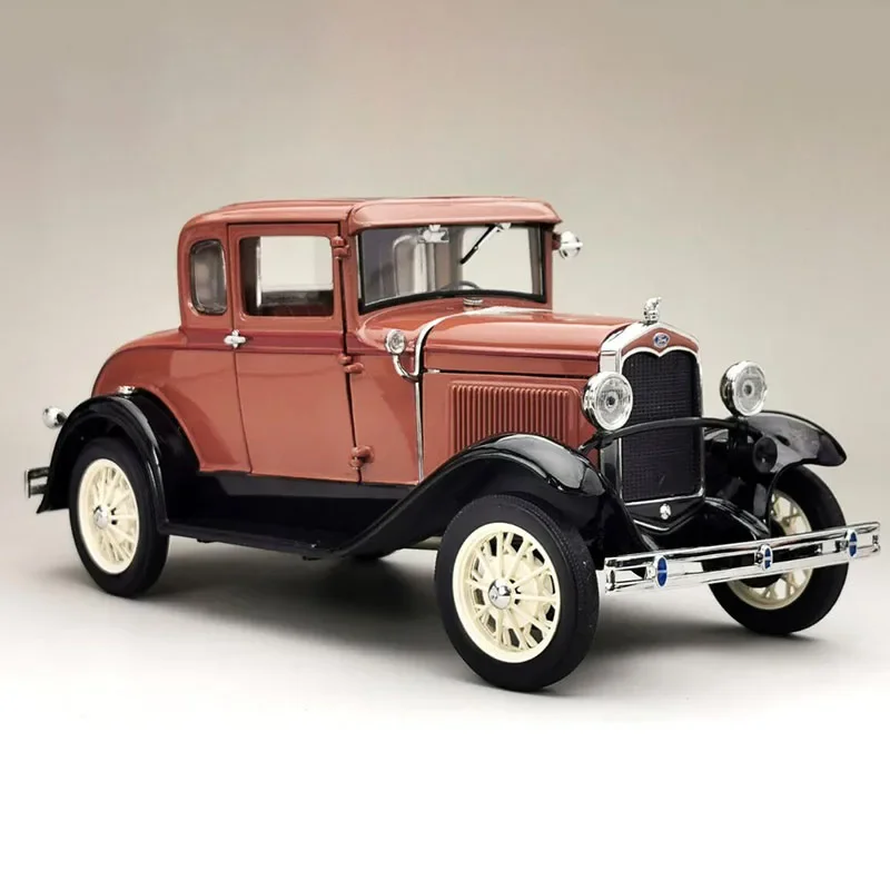 Diecast 1/18 Scale 1931 Ford Model A Classic Sports 6138 Simulation Alloy Car Model Collection Souvenir Display