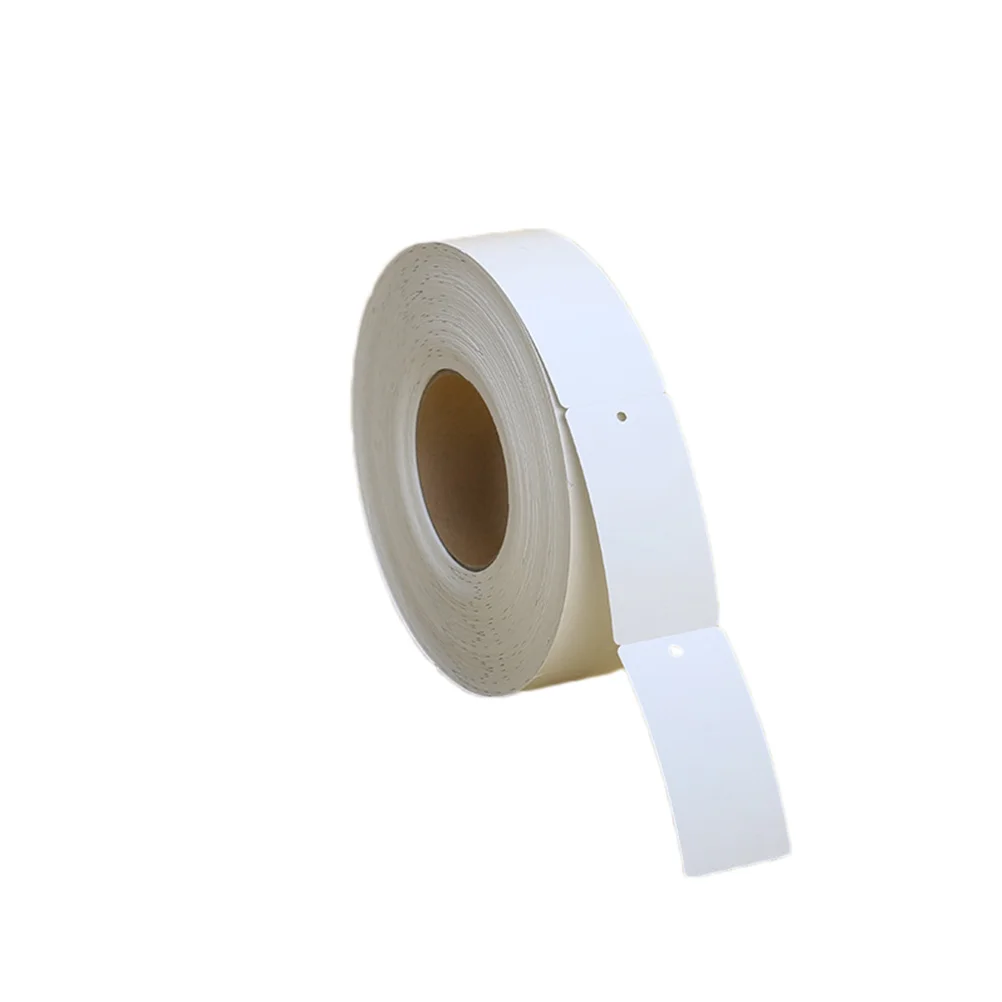 

1 Roll of Clothing Apparel Tag Blank Hangtag for DIY Crafts Clothing Retailer 35x100mm (White) hanging tags