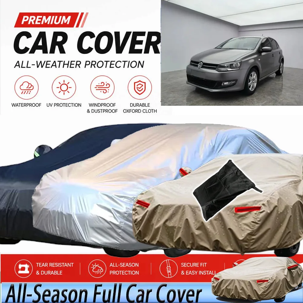 

Outdoor Protection Full Car Cover Snow Cover Sunshade Waterproof Dustproof Exterior For Volkswagen Polo 2011-2013