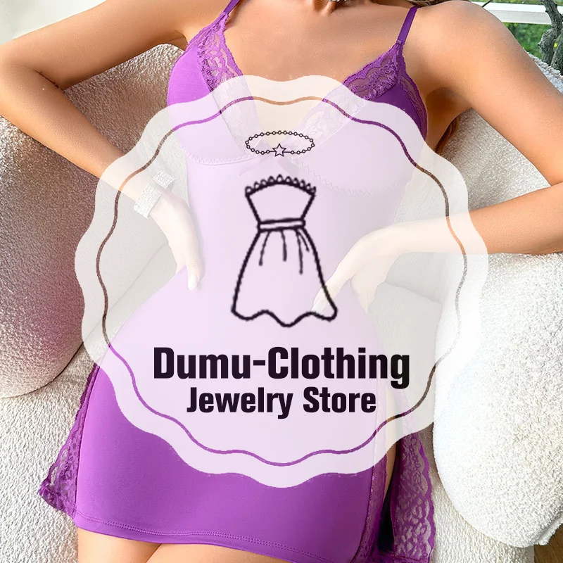 

Sexy Nightgown Erotic Lingerie Pure Desire Lace Camisole Skirt Home Wear