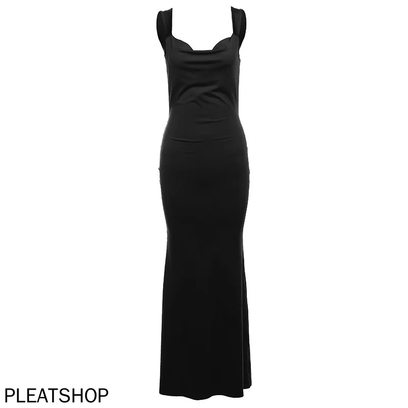 ربيع جديد النمط الأوروبي والأمريكي المرأة أزياء بلا أكمام مثير عارية الذراعين Bowknot سليم صالح الورك المعانقة اللباس #6