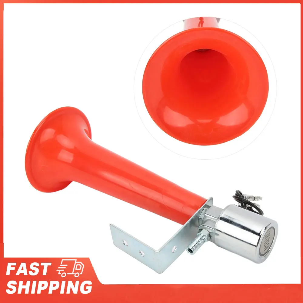 Bocina de aire roja de 180DB, uso Universal, 12V/24V, silbato de presión para caravana, bocina para coches, camiones, SUV, motocicletas