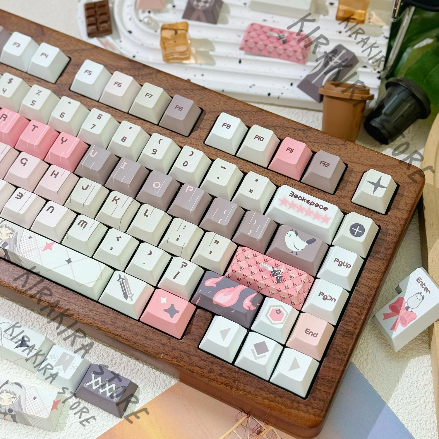 Arknights Irene Keyboard Keycap Cosplay Computer Anime Collection Theme High Quality Colorful kawaii Ornaments Otaku HI75 HI8