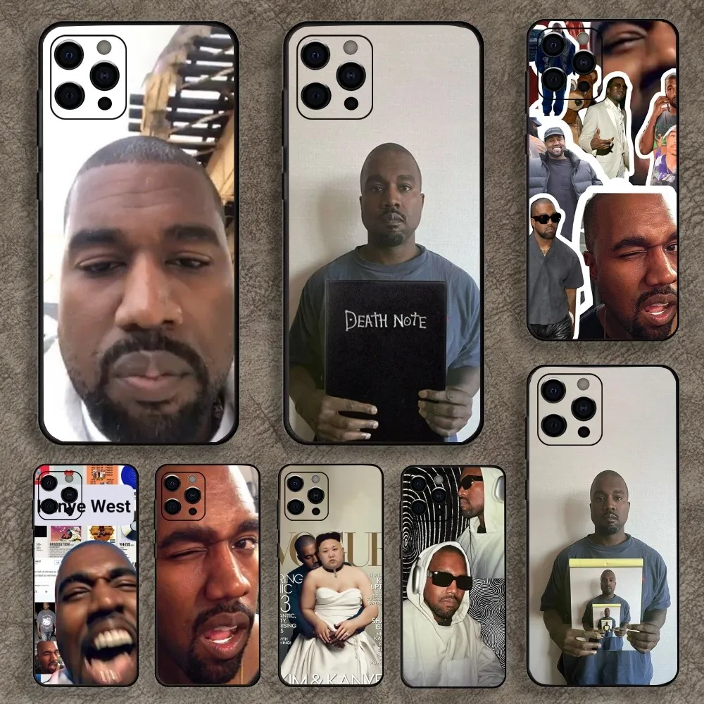 

Funny Kanye West Ye Phone Case For Apple iPhone 15,14,13,12,11,Pro,X,XS,Max,XR,Plus,Mini Soft Black Cover