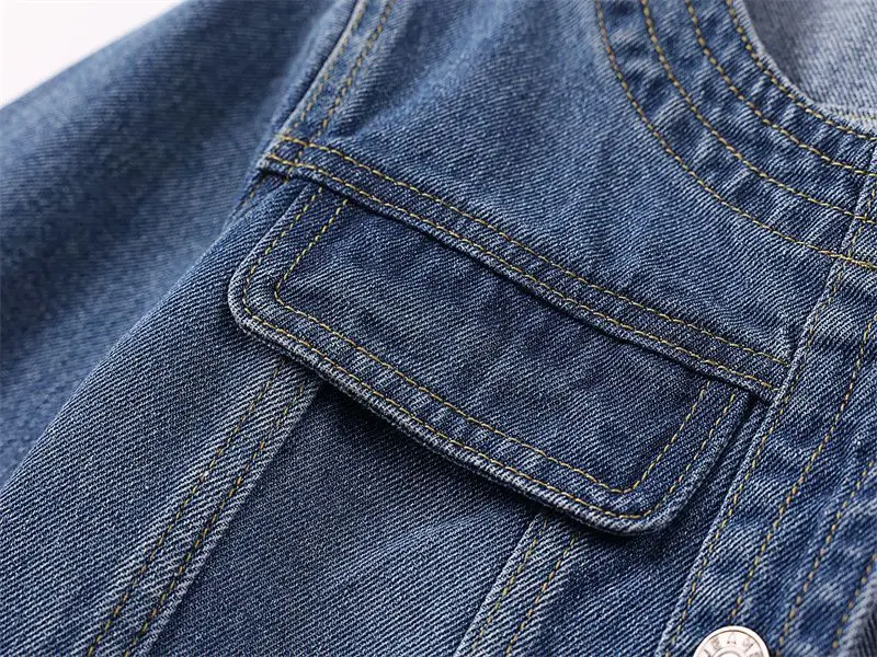 5XL New Quarter sleeved O neck Denim Jacket For women's Summer 2026 New Spring Short Loose Top Paired With Dress Cowboy Outwear 128 S5e9d3a87924949b19601702fb1c8d9b3J