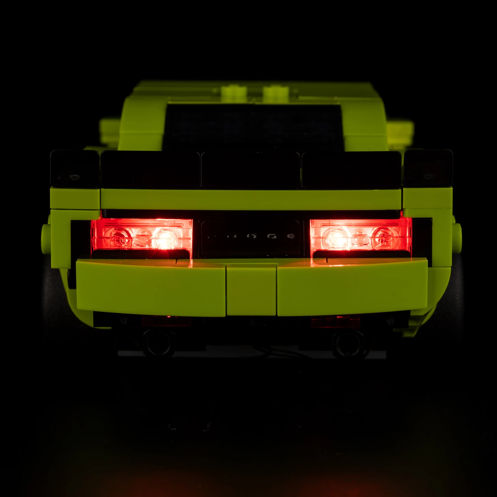 ชุดไฟ LED เหมาะสำหรับรถสปอร์ตเลโก้ ดอดจ์ ชาเลนเจอร์ เอสอาร์ที เฮลแคท # 77237 โคมไฟตัวต่อ (ไม่รวมตัวต่อแบบจำลอง)