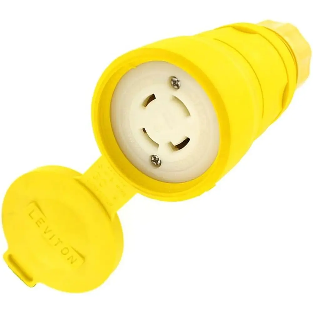 

30 А, 125/250 В, с блокировкой, промышленный класс, с заземлением, защита от влаги, 29W74, желтый