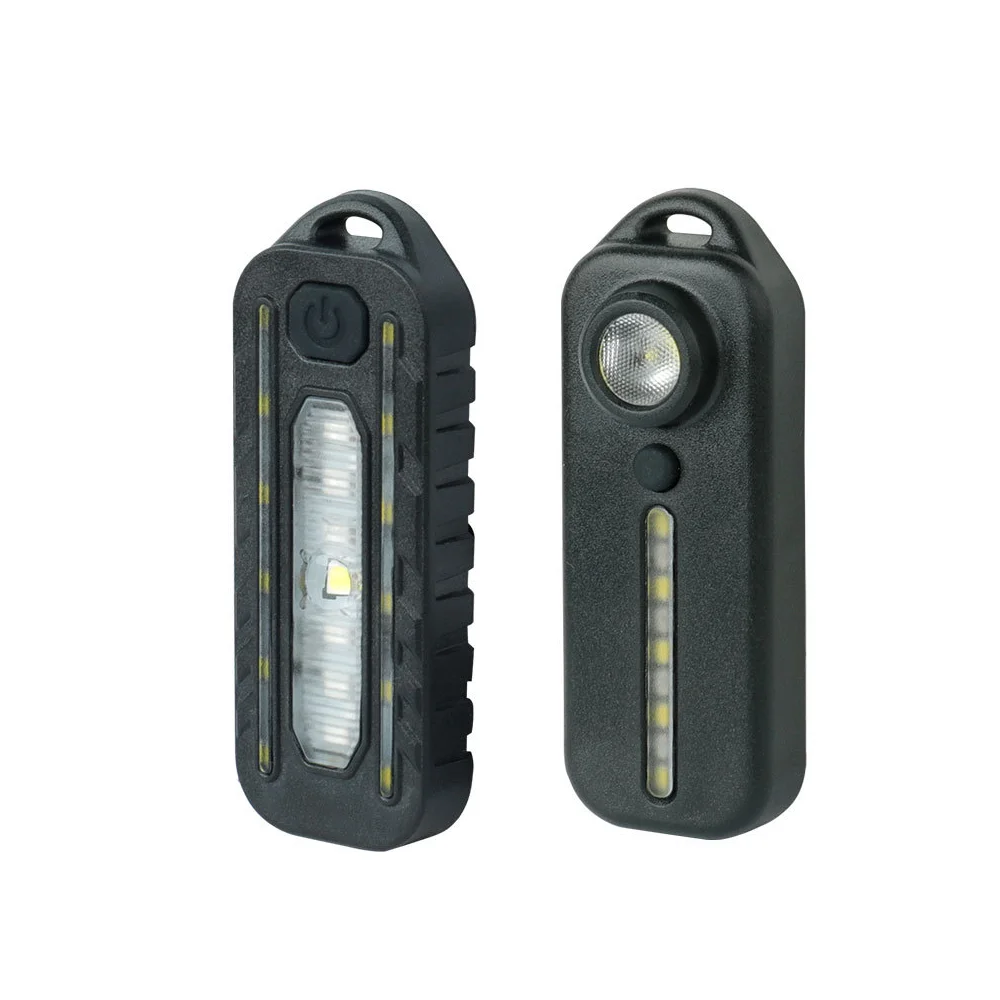 AliExpress LED Red Blue Shoulder Police Light with Clip USB Charging Flashing Warning Safety Flashlight Torch Bike Warn Light