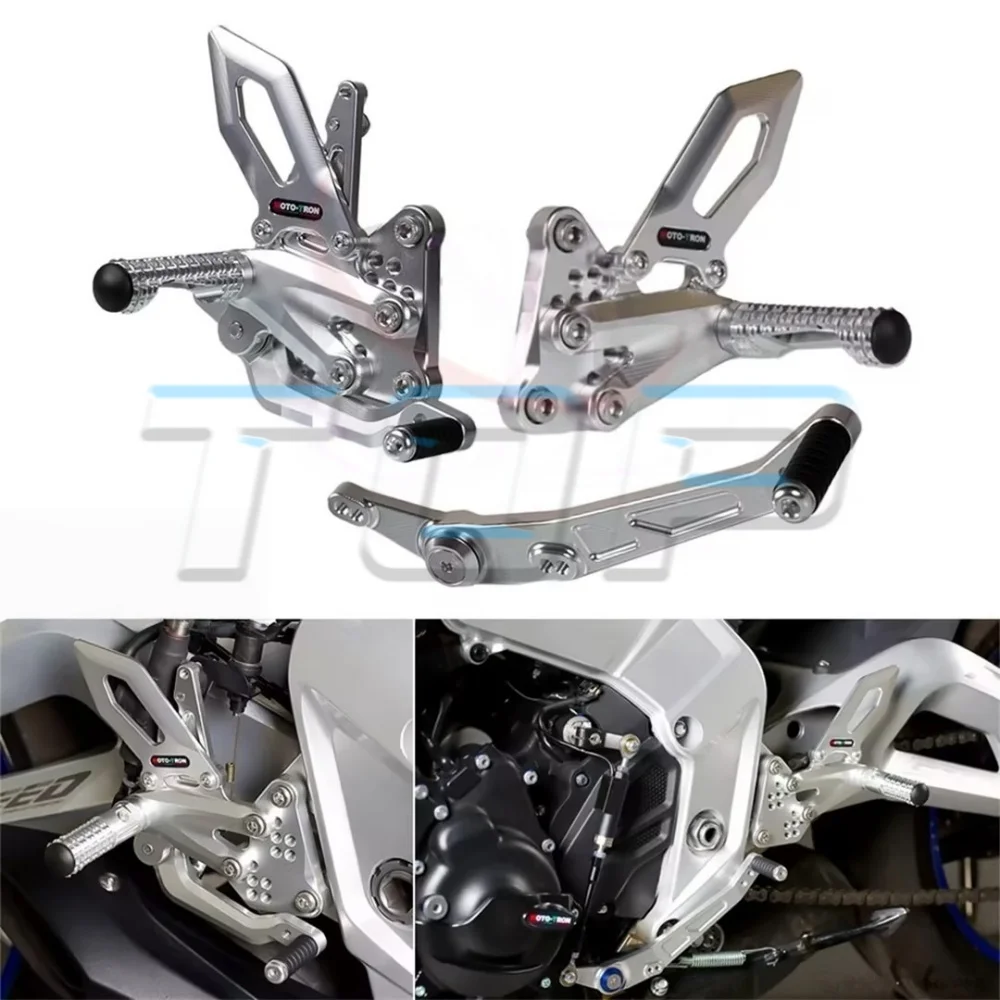 For ZONTES 703RR modified large silver andd black pedal for 703 RR rr703 703 rr