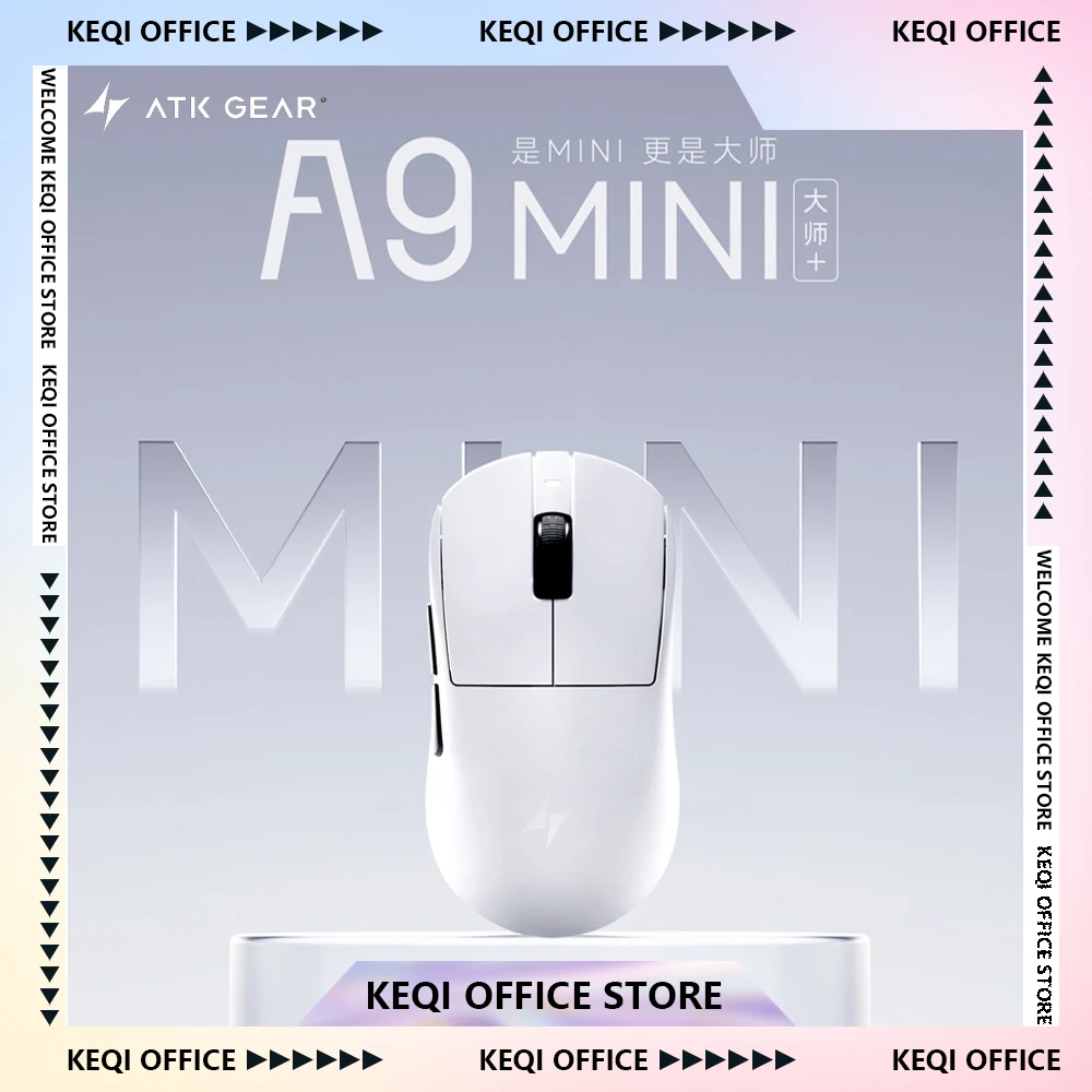 ATK Dragonfly A9 MINI Ultimate 게이밍 마우스 Ultimate Plus E-스포츠 마우스 PAW3955 센서 듀얼 8K 인체공학적 경량 …