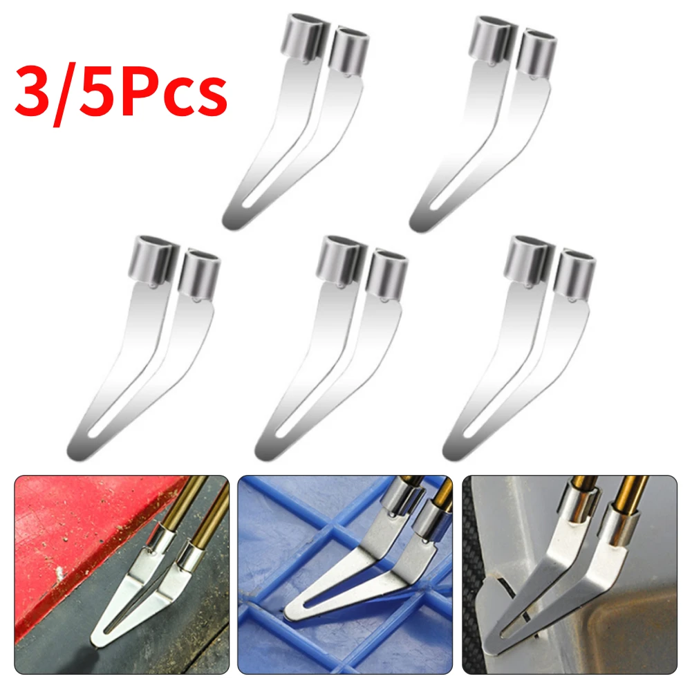 3/5pcs Smooth Head Adjustable Soldering Repair Iron Smooth Head 45 Degree Elbow Metal Welder Smooth Tip Head Welding Tools