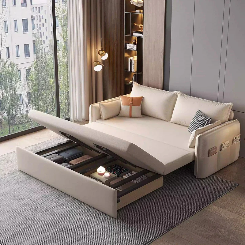 Extendeble Nordic Sofas Storage Multifunction Straight Design Sofas Elegant Convertible Sofa Cama Plegable Home Furniture