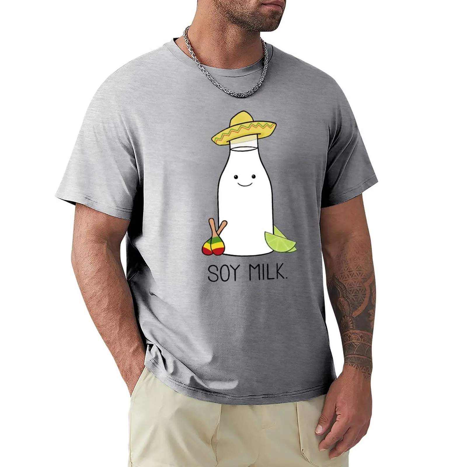 

Soy milk T-Shirt hippie clothes anime tees t shirts for men