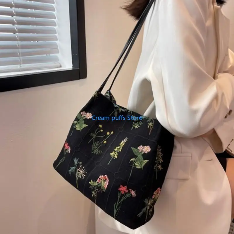 50LE Shoulder Bag for Women Girl Handbag Underarm Bag Versatile Armpit Bag